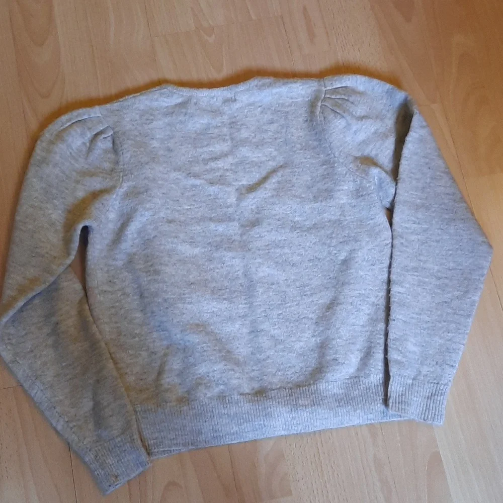 FREE- Beige Cardigan with Jewelled Buttons - Picture 8 of 9